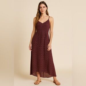 Abercrombie & Fitch Burgundy Maxi Dress